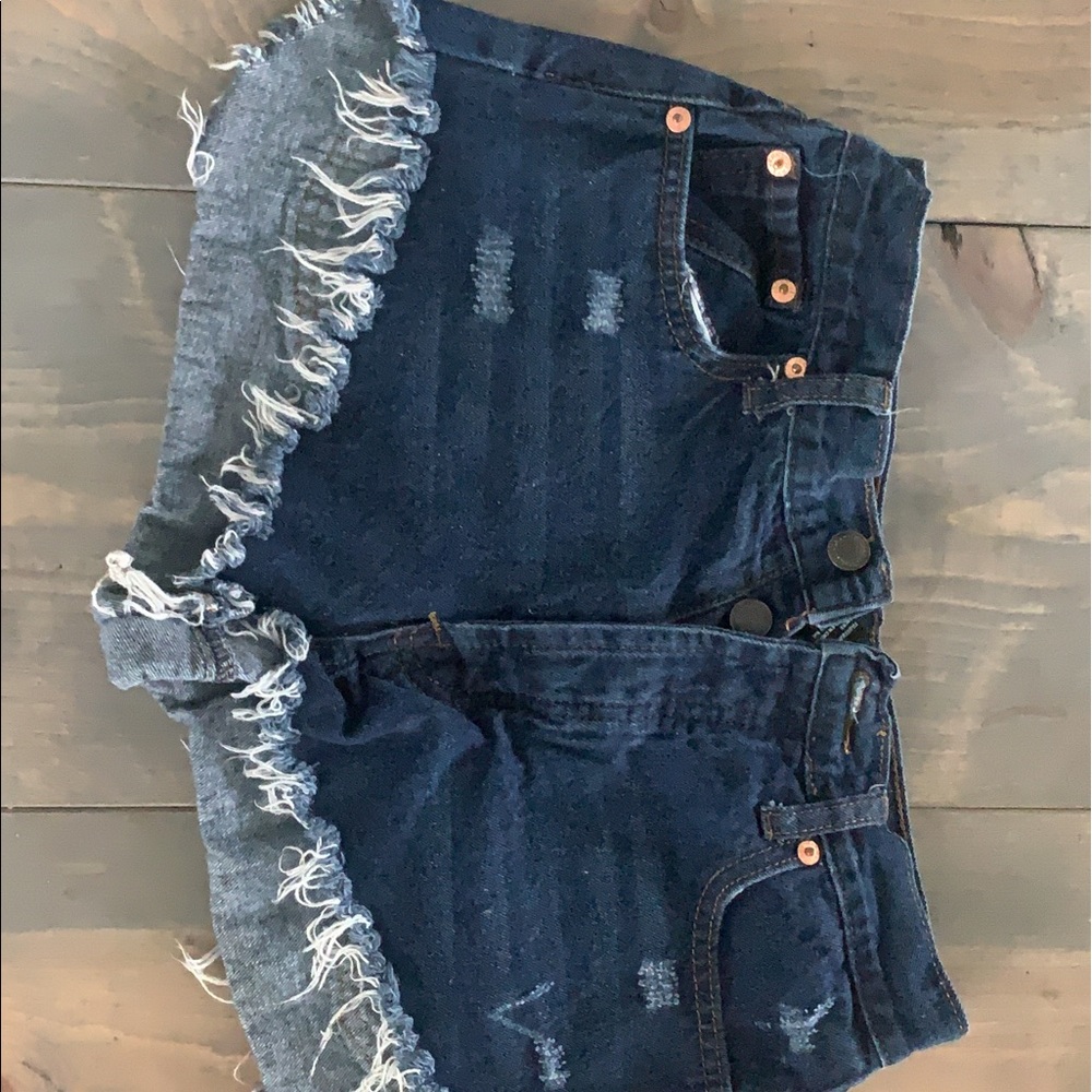 Denim shorts